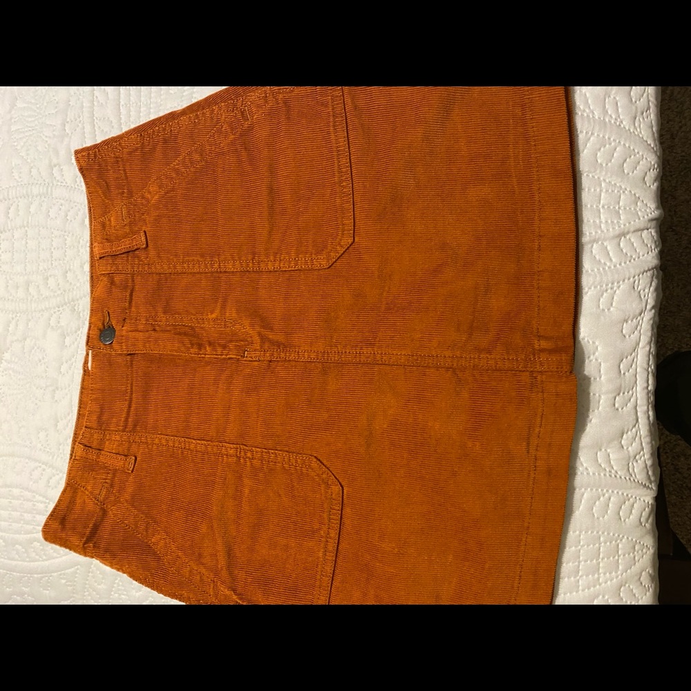Corduroy skirt burnt orange size 4